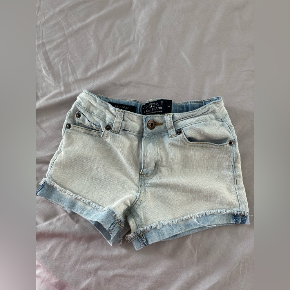 Lucky Brand Riley little girl shorts. Size 8